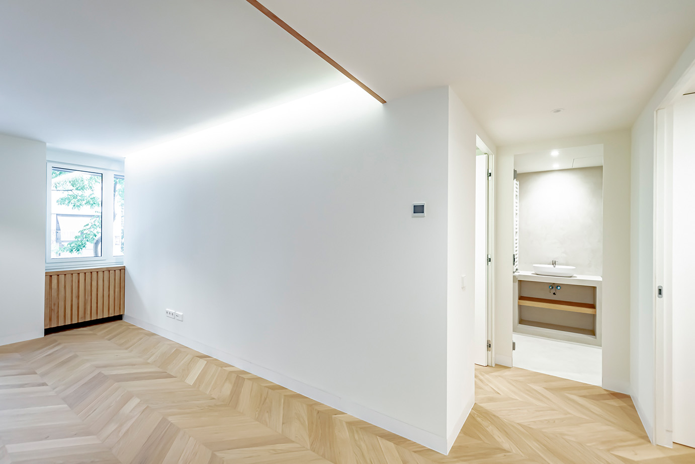 Hall piso reformado